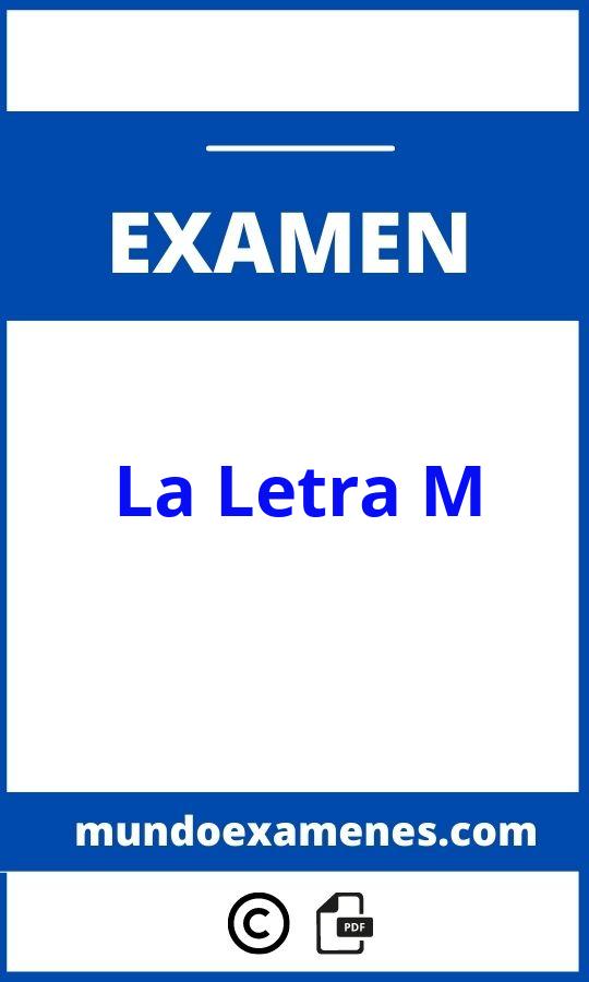 Evaluacion De La Letra M