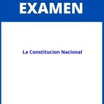 Evaluacion Sobre La Constitucion Nacional