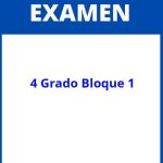 Examen 4 Grado Bloque 1