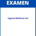 Examen Ingreso Medicina Unc